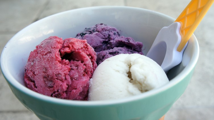 Coconut, Raspberry & Blueberry Ice Cream (AKA July 4th Ice Cream)