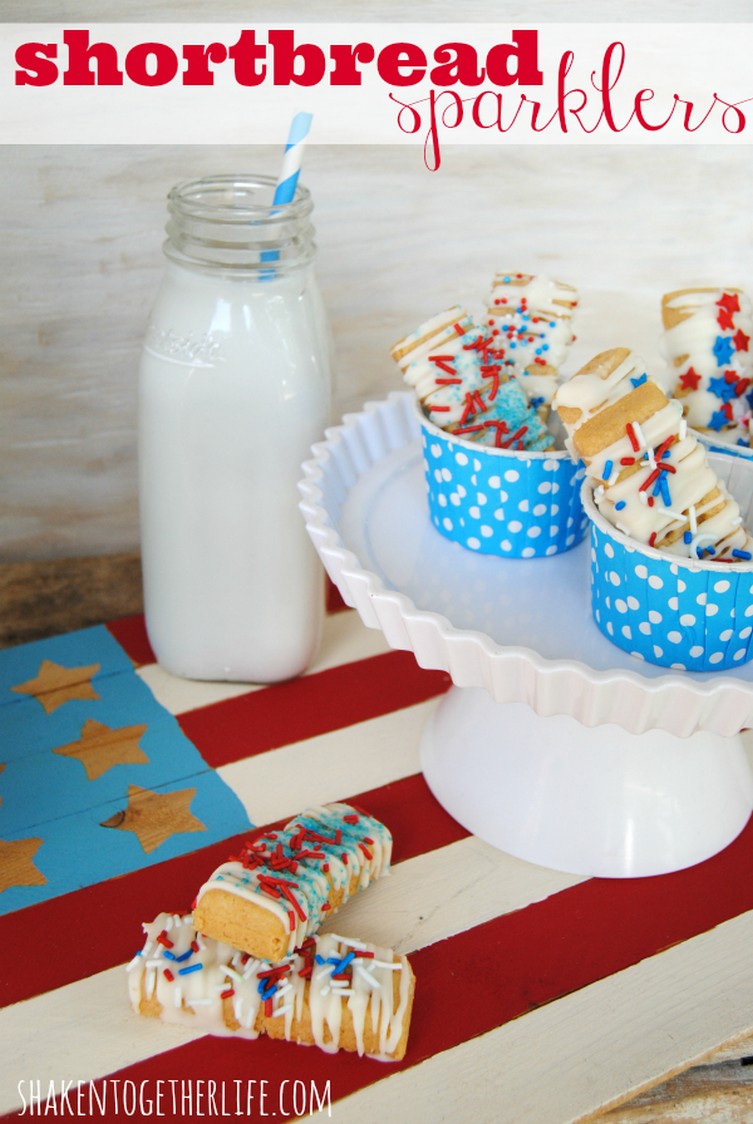 Shortbread Sparklers – Chocolate Covered Shortbread Cookies