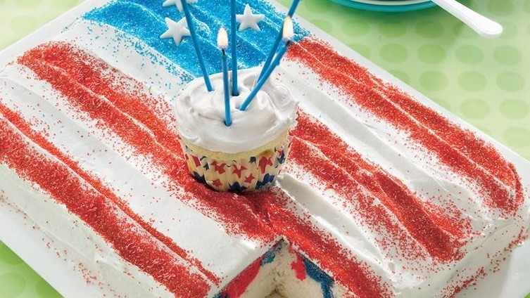 Sparkling Fourth of July Cake