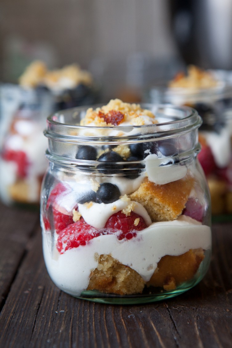 Summer Berry Trifle with Coconut Flour French Pound Cake