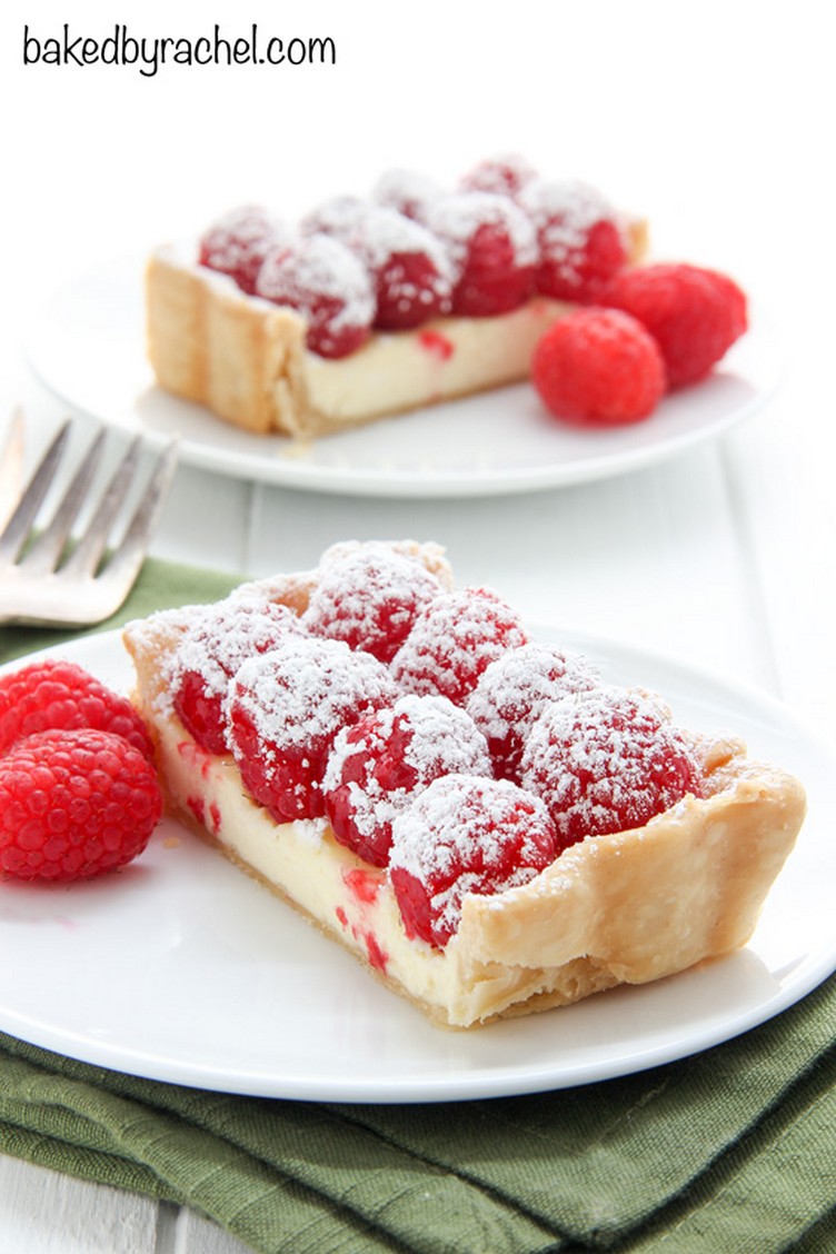 Cheesecake Tart with Fresh Raspberries