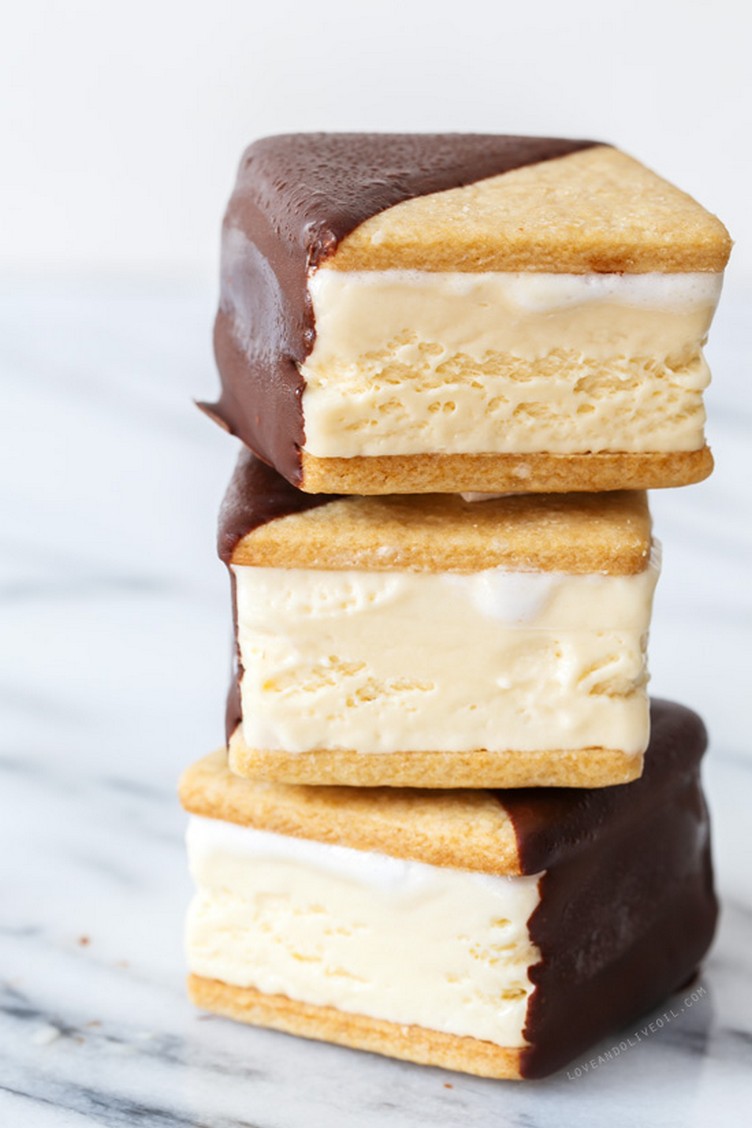 Chocolate-Dipped S’Mores Ice Cream Sandwiches