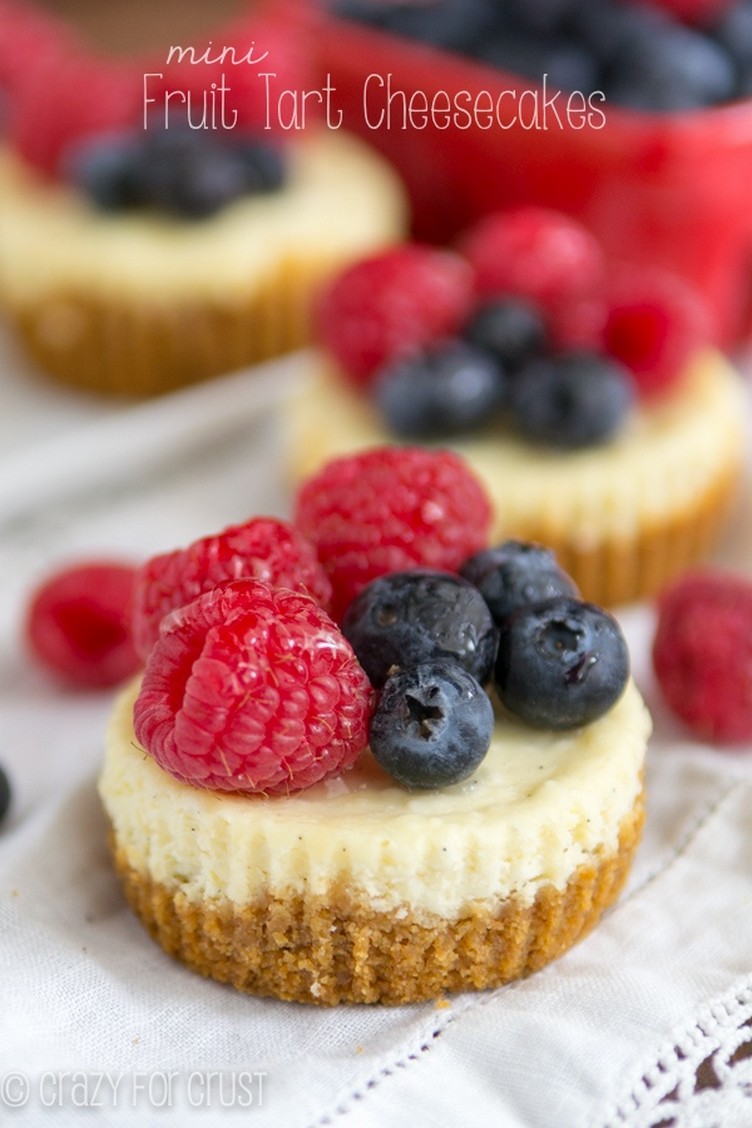 Mini Fruit Tart Cheesecakes