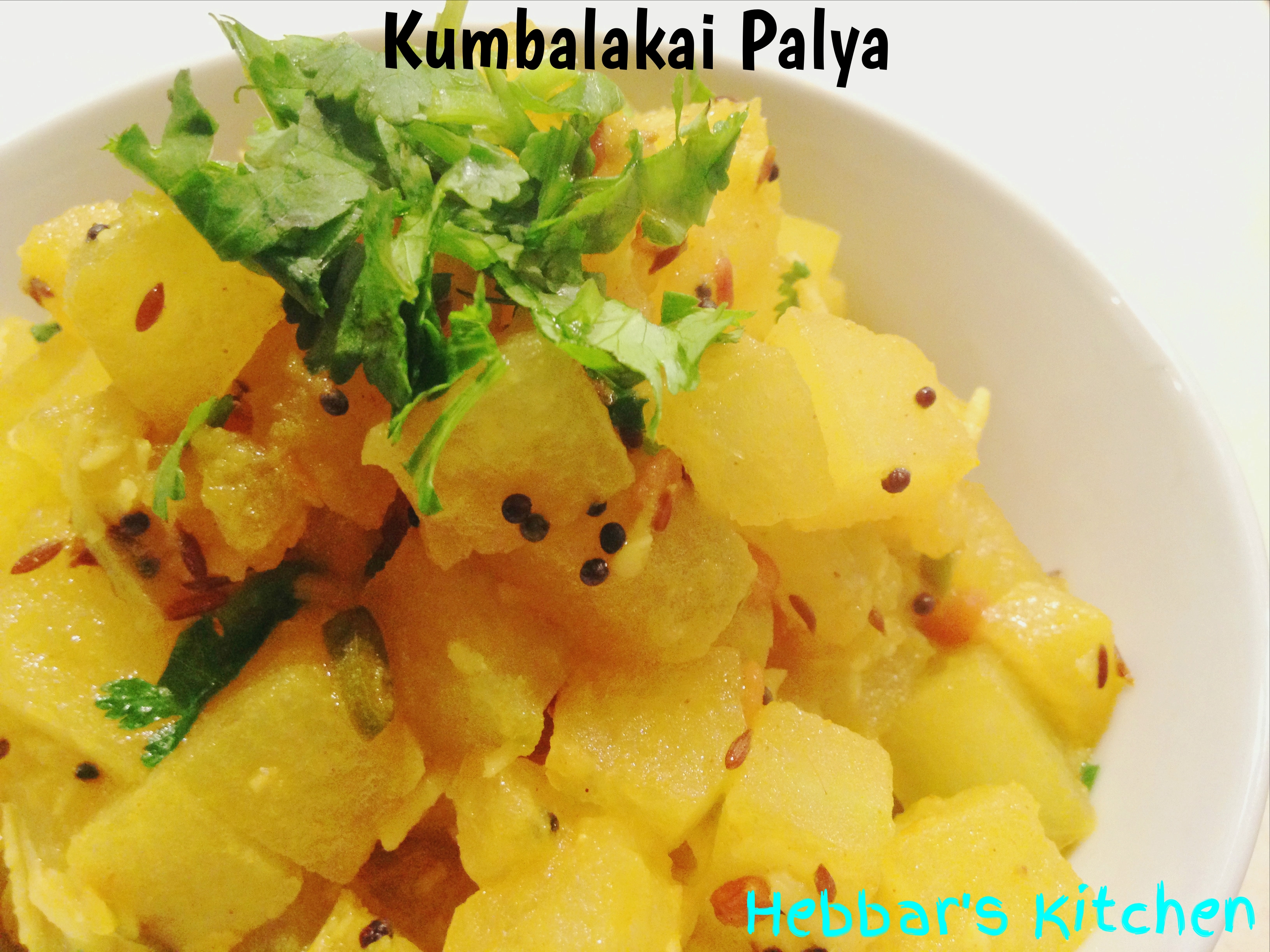 Kumbalakai Palya (Seasoned Pumpkin) Recipe
