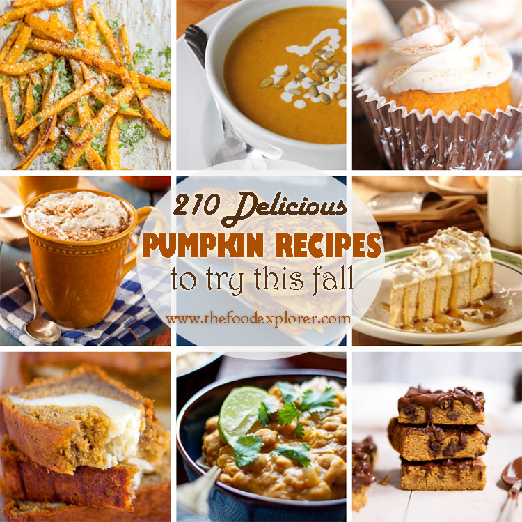 210 Delicious Pumpkin Recipes to Try This Fall