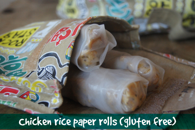 Gluten Free Chicken Rice Paper Rolls