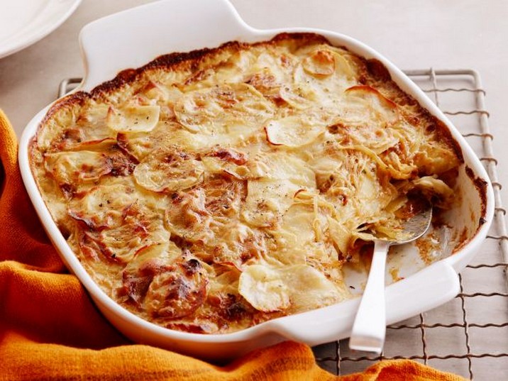 Caramelized Vidalia Onion and Potato Gratin with Fresh Sage Recipe