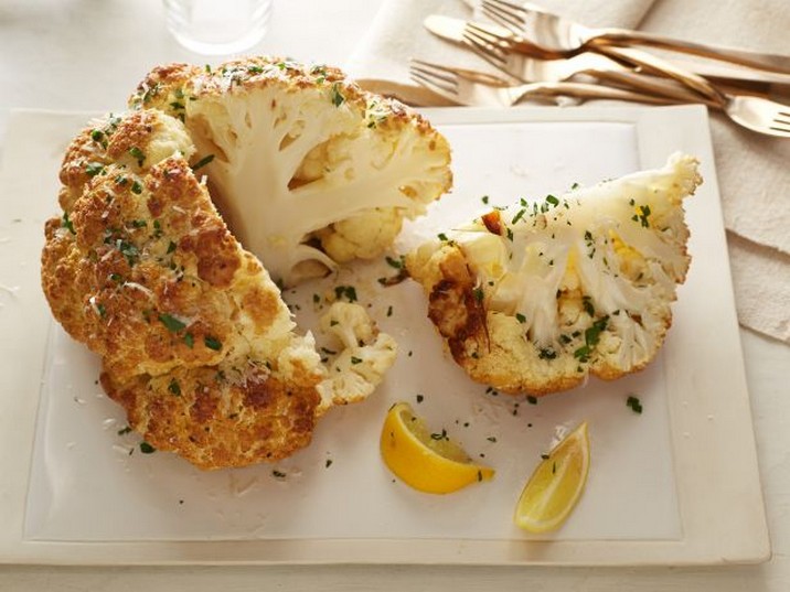 Mustard-Parmesan Whole Roasted Cauliflower Recipe