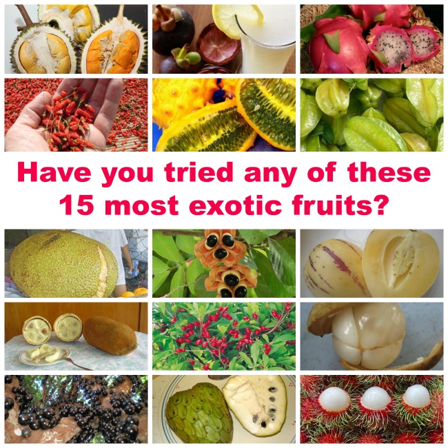 Have you tried any of these 15 most exotic fruits?