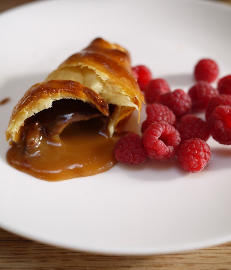 Caramel Egg Stuffed Easter Croissants Recipe