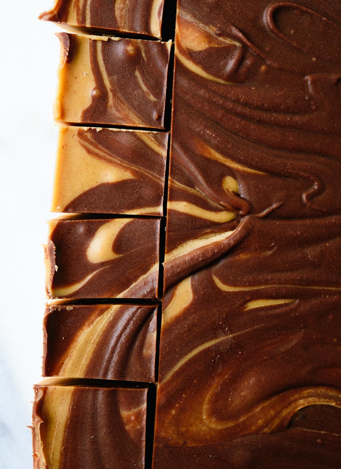 Chocolate Peanut Butter Swirl Fudge Recipe