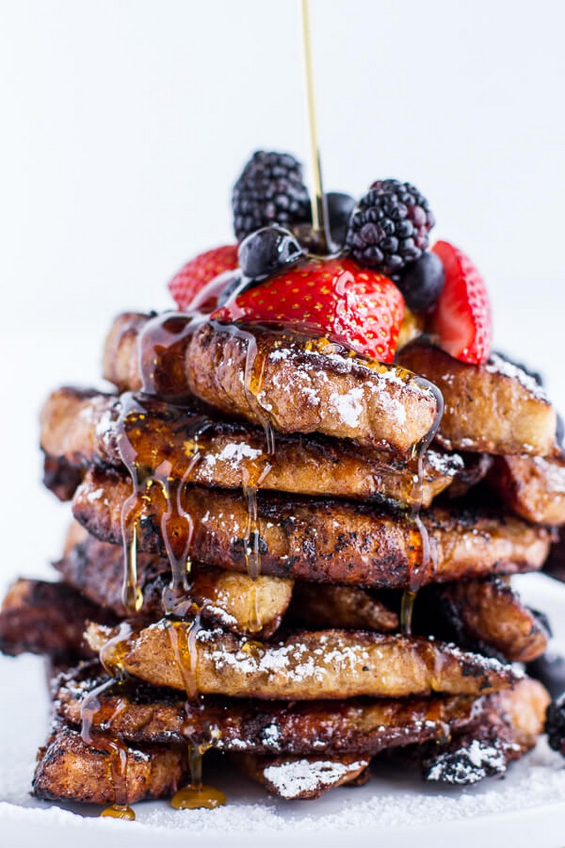 Coffee Caramelized Croissant French Toast Sticks Recipe