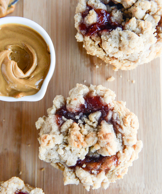 Peanut Butter and Jelly Crumb Muffins Recipe