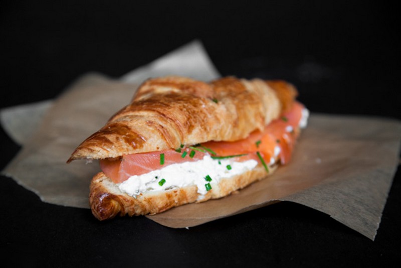 Smoked Salmon Croissant With Cream Cheese Recipe