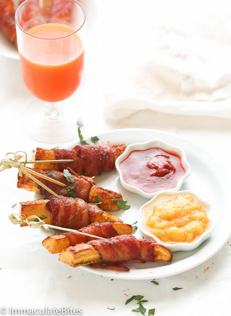 Bacon wrapped plantains recipe