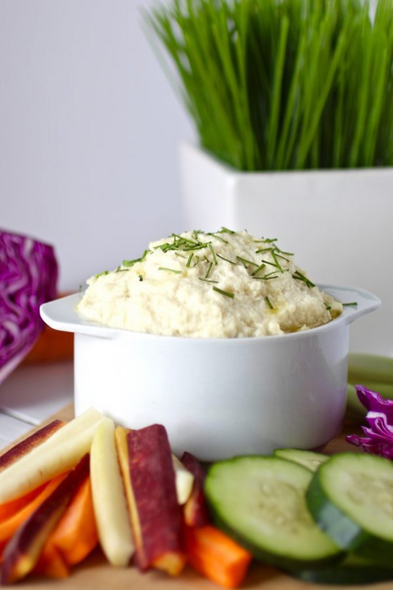 Cauliflower Garlic Hummus Recipe - The Real Food Dietitians