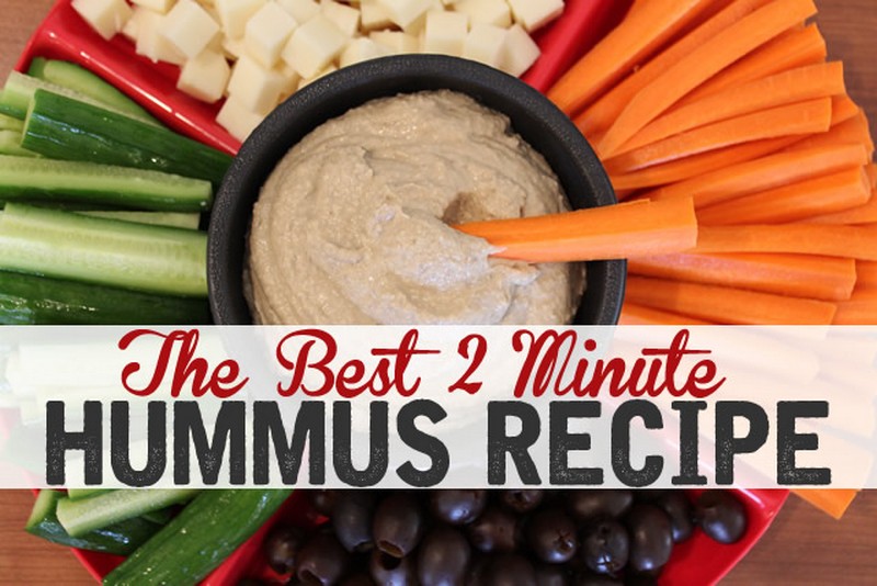 Garlic & Olive Hummus Recipe - A Little Insanity