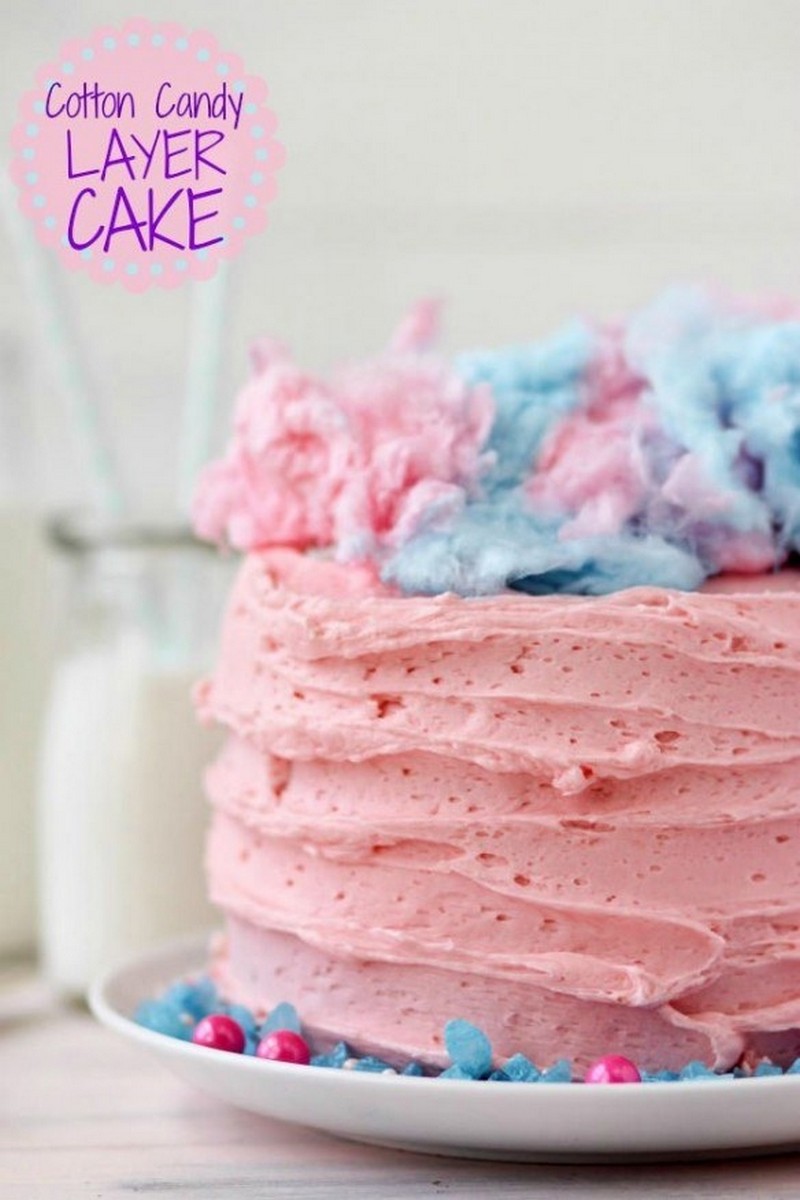 Cotton Candy Layer Cake Recipe