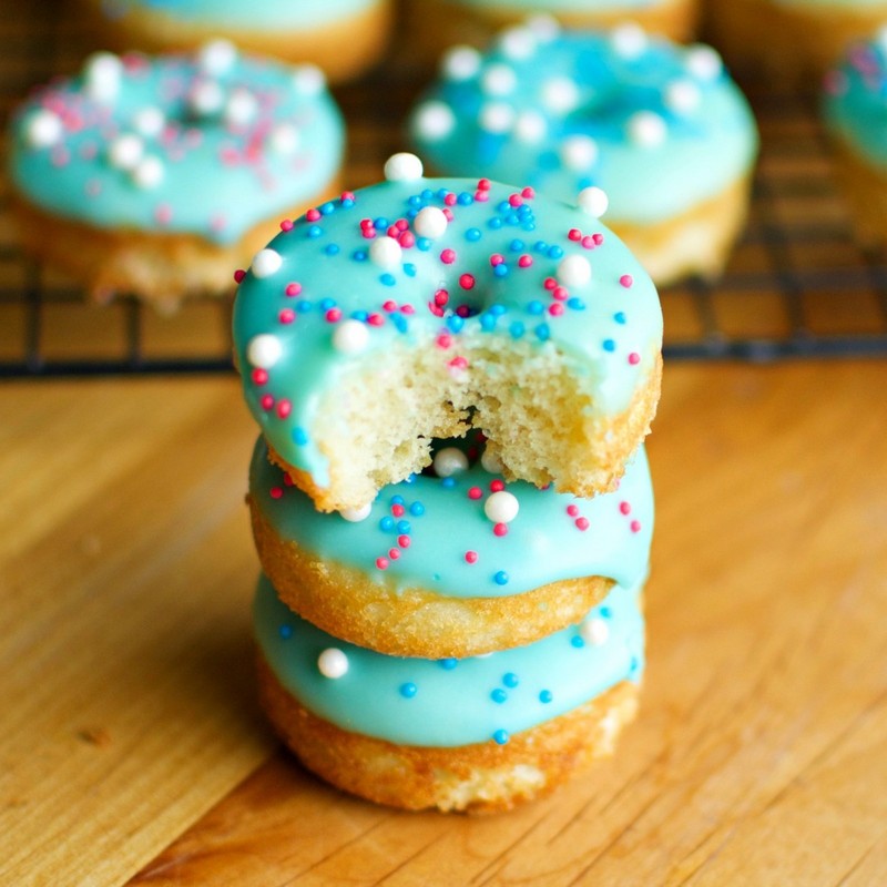 Cotton Candy Mini Donuts Recipe