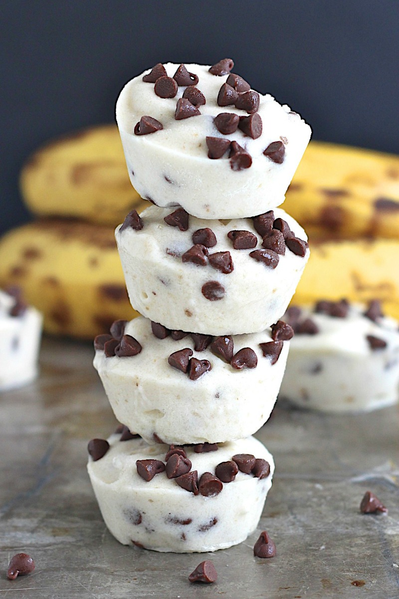 http://thebakermama.com/recipes/two-ingredient-banana-chocolate-chip-ice-cream-bites/