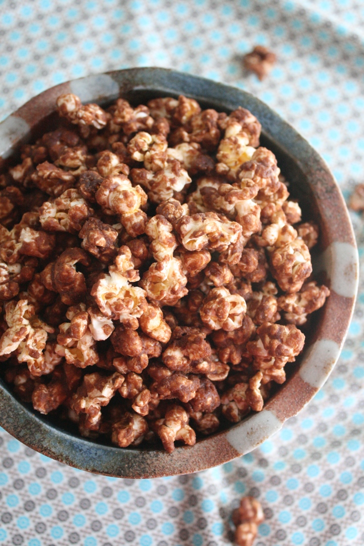Caramel Nutella Popcorn recipe