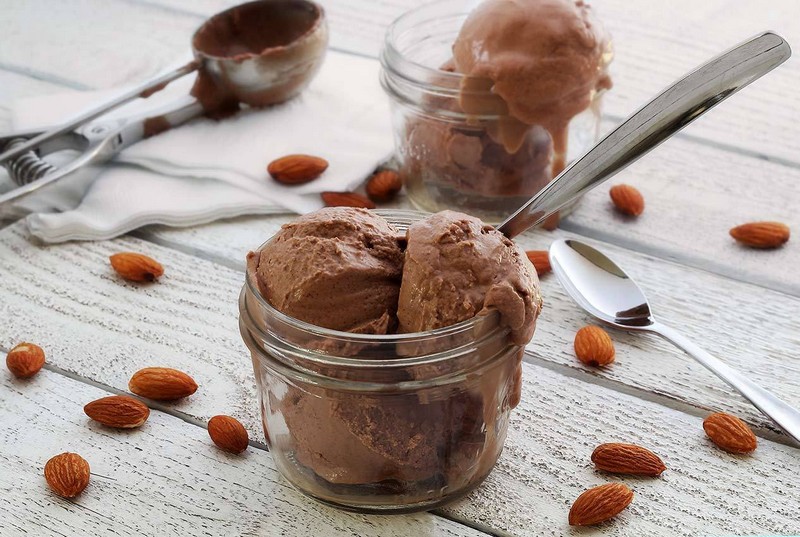 Paleo Chocolate & 'Peanut Butter' Ice Cream recipe