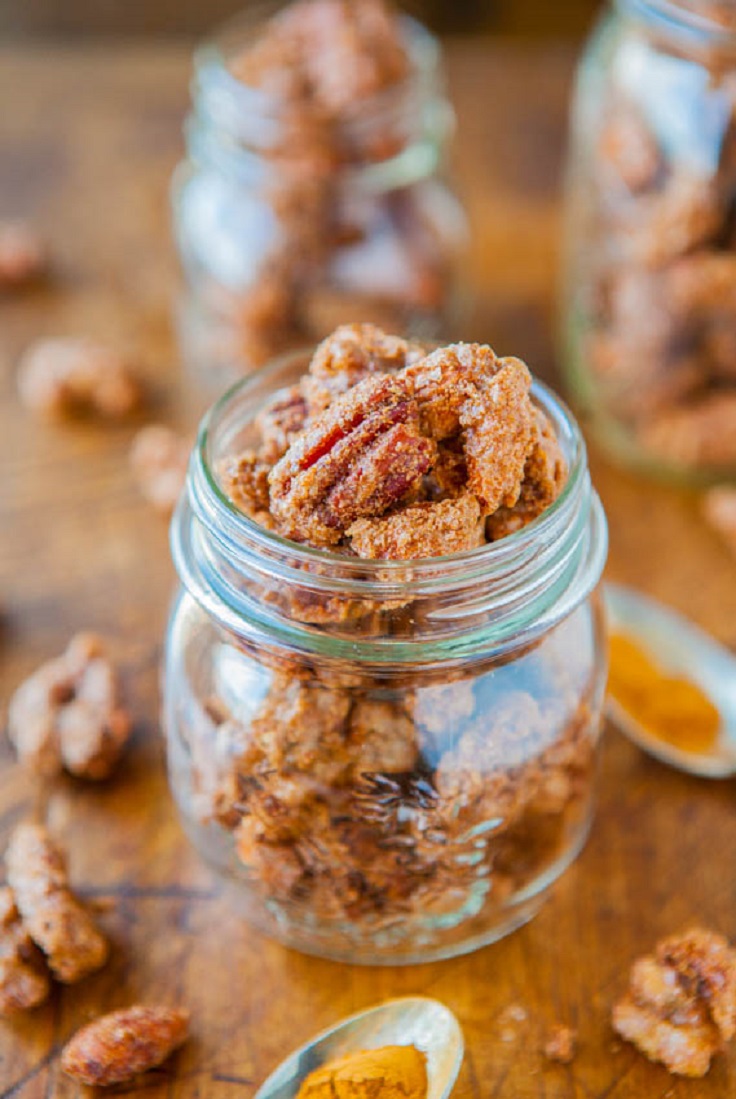 Sweet with Heat Cinnamon Sugar Candied Nuts recipe