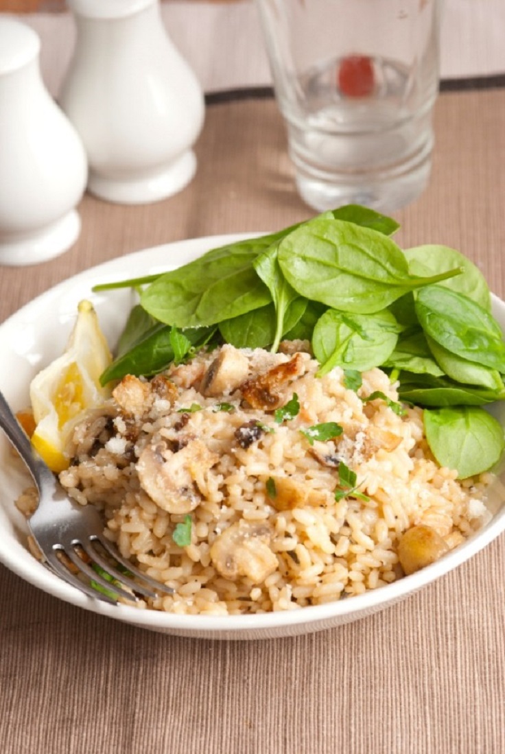 Vegetarian Brown Rice Risotto recipe