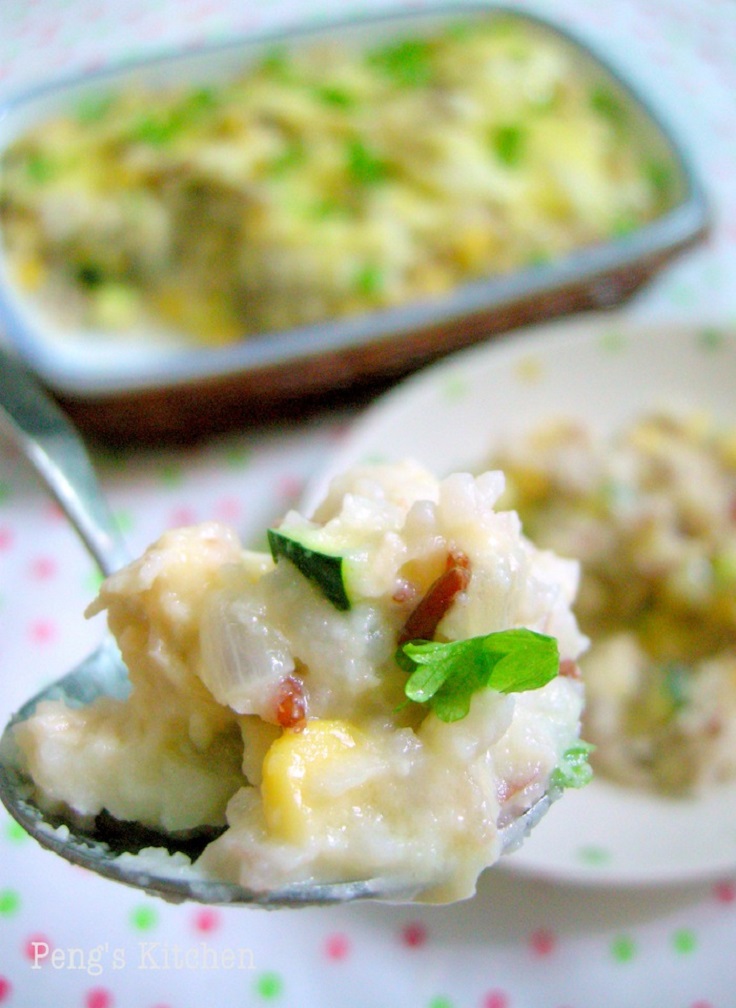 Creamy Cauliflower Baked Rice recipe
