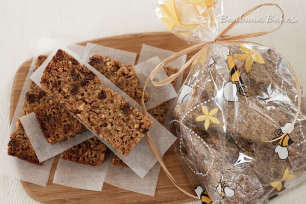 http://barbarabakes.com/2012/05/chewy-peanut-butter-chocolate-chip-granola-bars-and-a-may-is-for-miracles-giveaway/