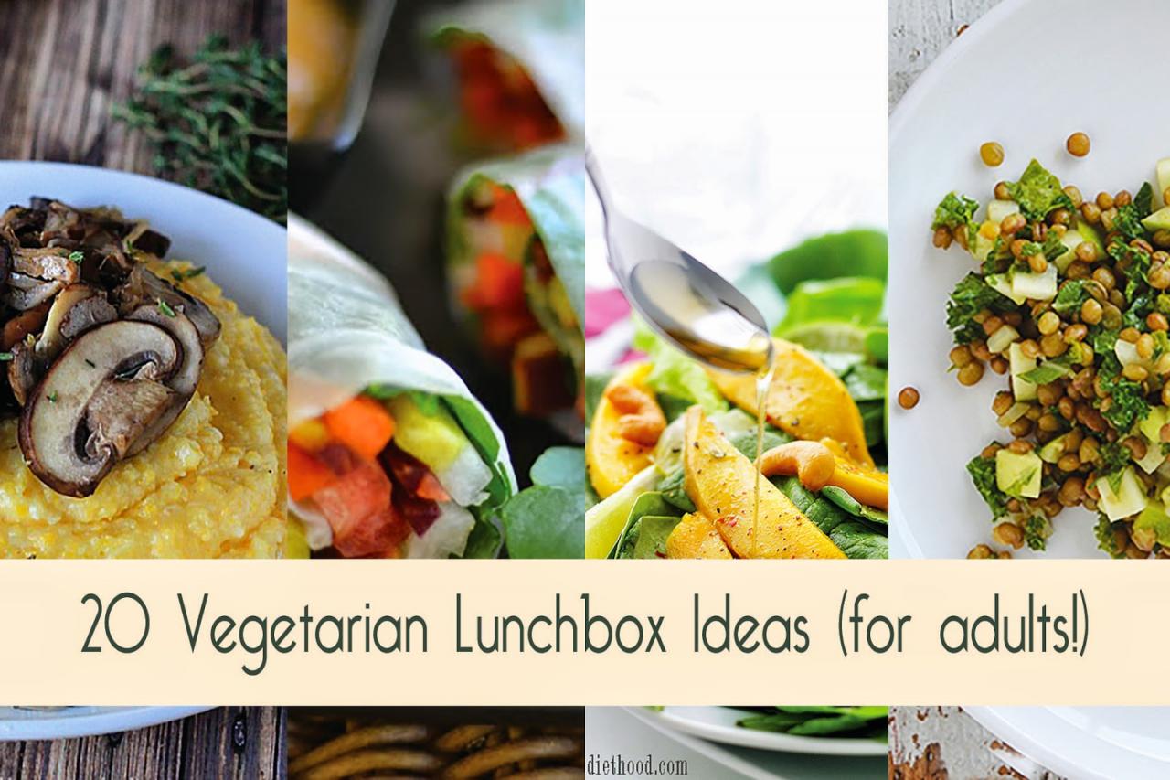 20 Vegetarian Lunchbox Ideas for Adults - Food Bloggers Recipe Roundup