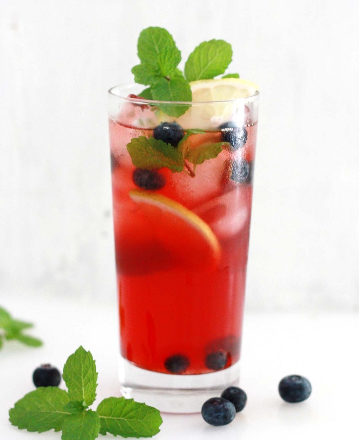 Blueberry and Lemon Iced Tea recipe