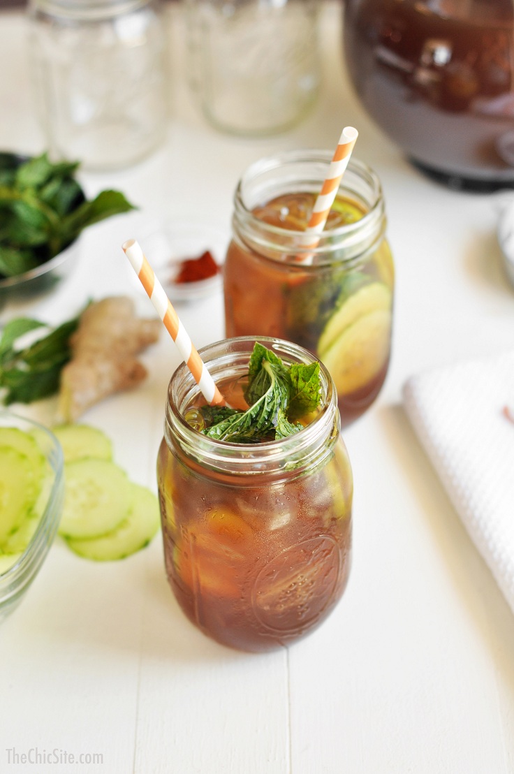 Spicy Ginger Iced Tea recipe