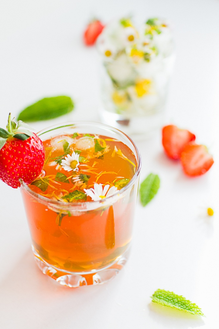 Strawberry Infused Ice Tea recipe