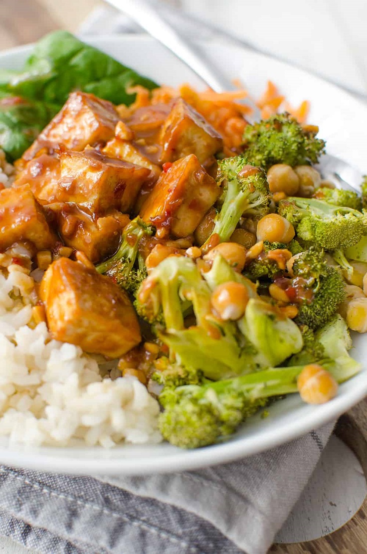 Peanut Tofu Buddha Bowl recipe