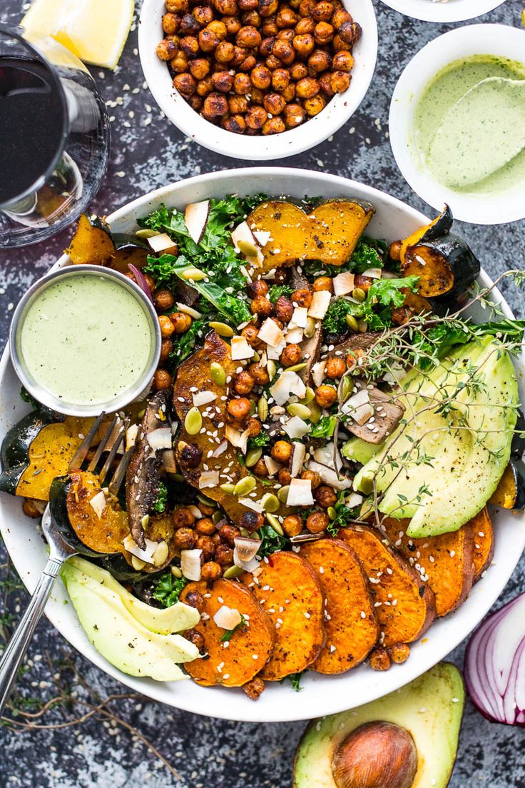 Sweet Potato, Squash and Kale Buddha Bowl recipe