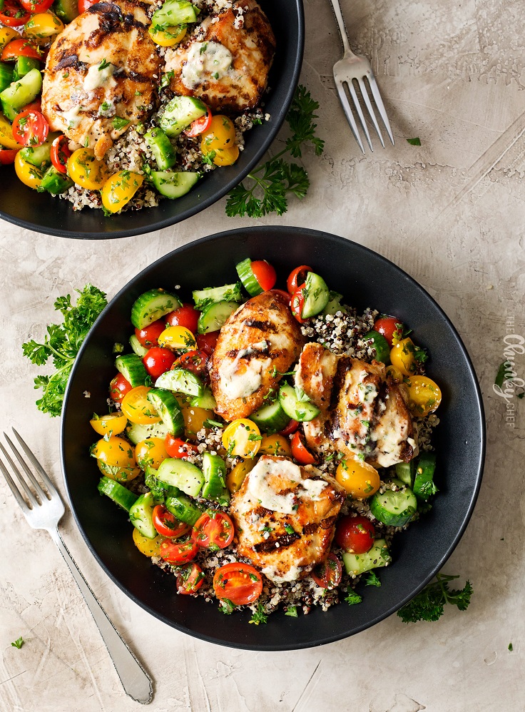 Tahini Marinated Chicken Buddha Bowl recipe