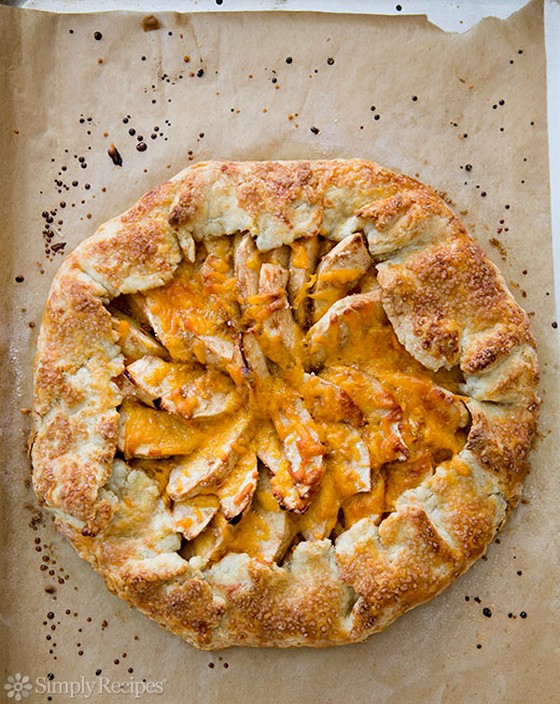 Best Apple Recipes on the Net (October 2013 Edition) - New England Apple Cheddar Galette