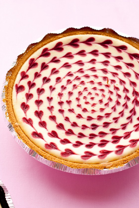 Romantic Valentine’s Day Recipes - White Chocolate Raspberry Cheesecake