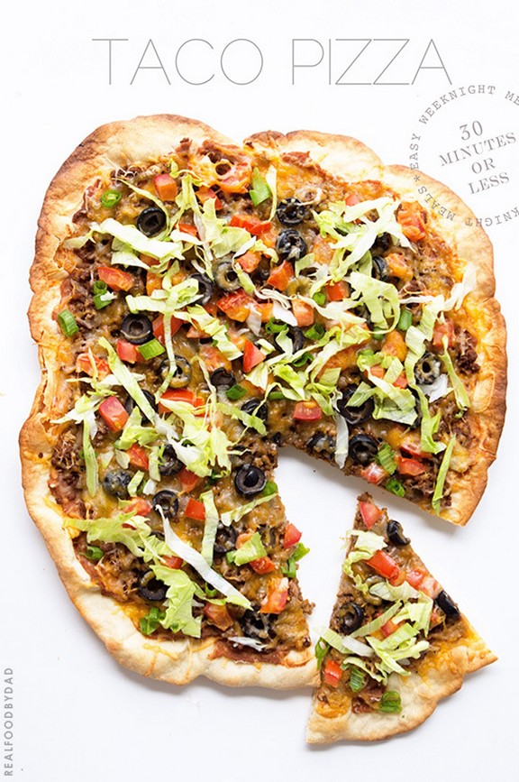 Best 20 recipes from Google Plus (July 16, 2014) - Taco Pizza