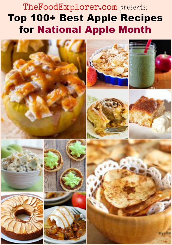Top 100 Best Apple Recipes of 2014 for National Apple Month