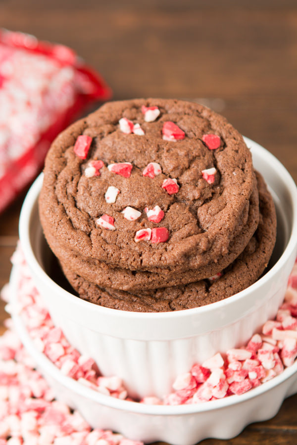 63 Festive Christmas Cookie Recipes: Chocolate Peppermint Chip Cookies