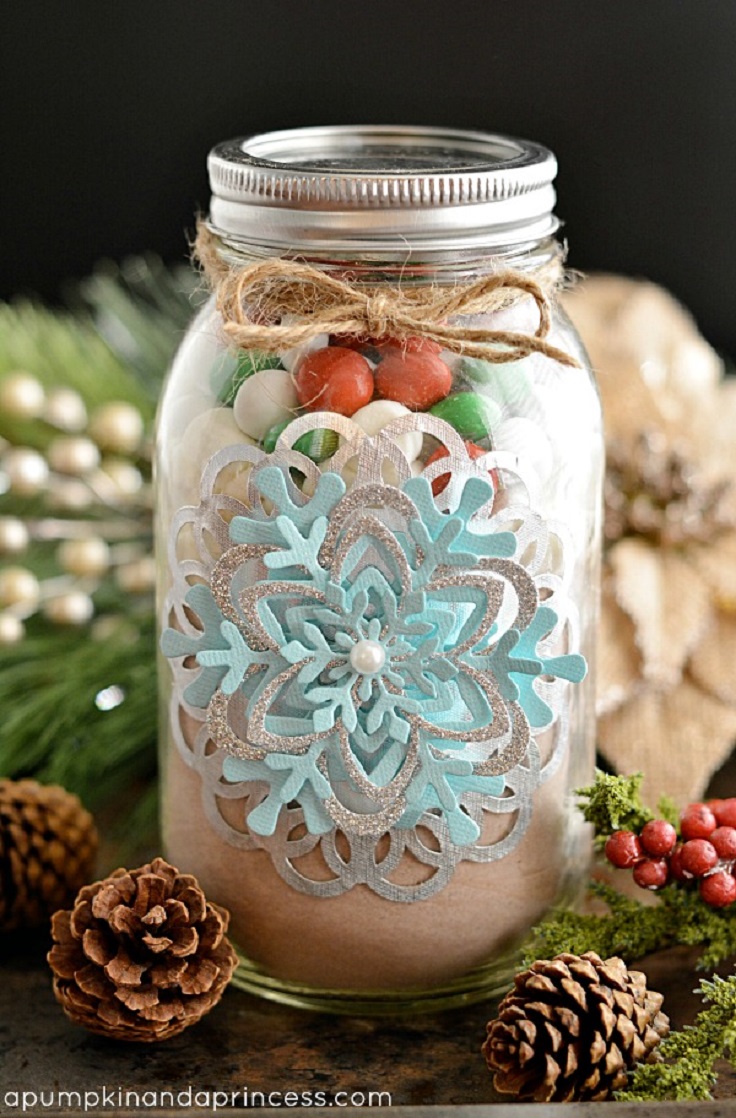Top 10 Ideas for Sweet Christmas Gifts in a Jar - Hot Cocoa Mason Jar Gift